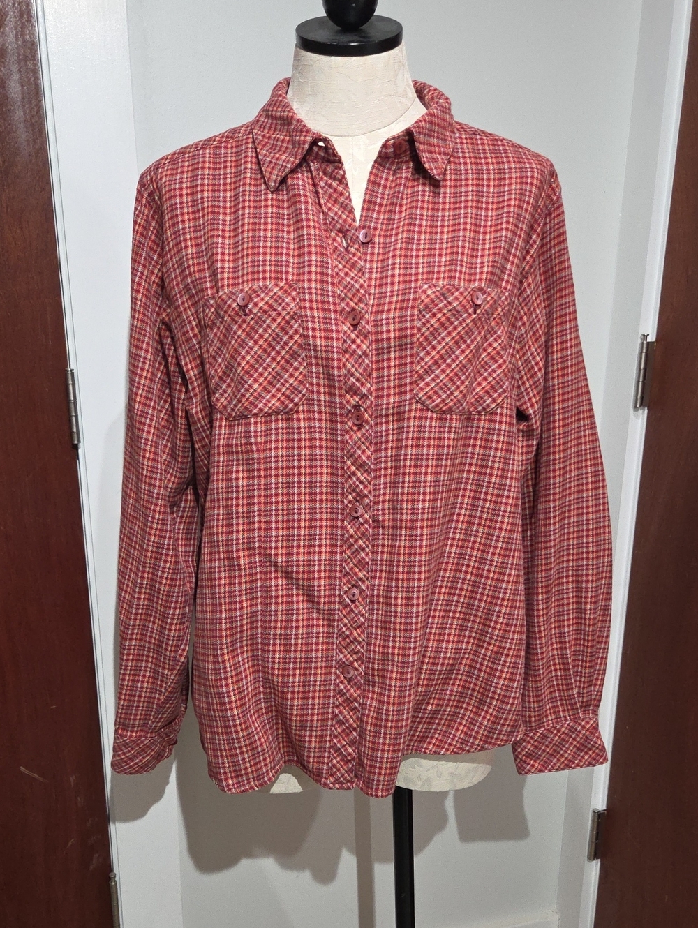 Woolrich Red Plaid Casual Button-Down Shirt